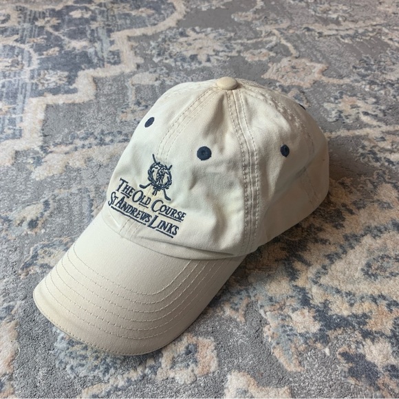 St Andrews Links Cream Baseball Cap - Picture 1 of 3
